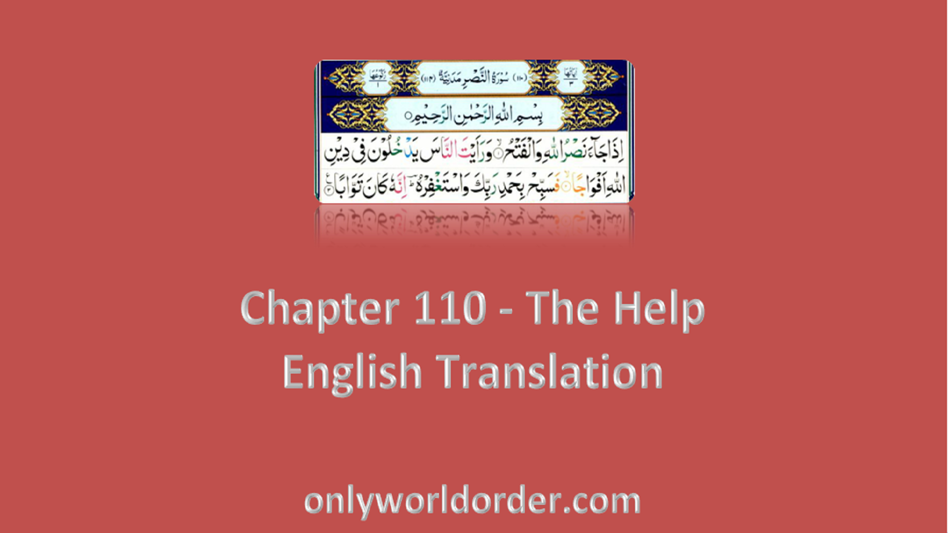 An-Nasr English Translation